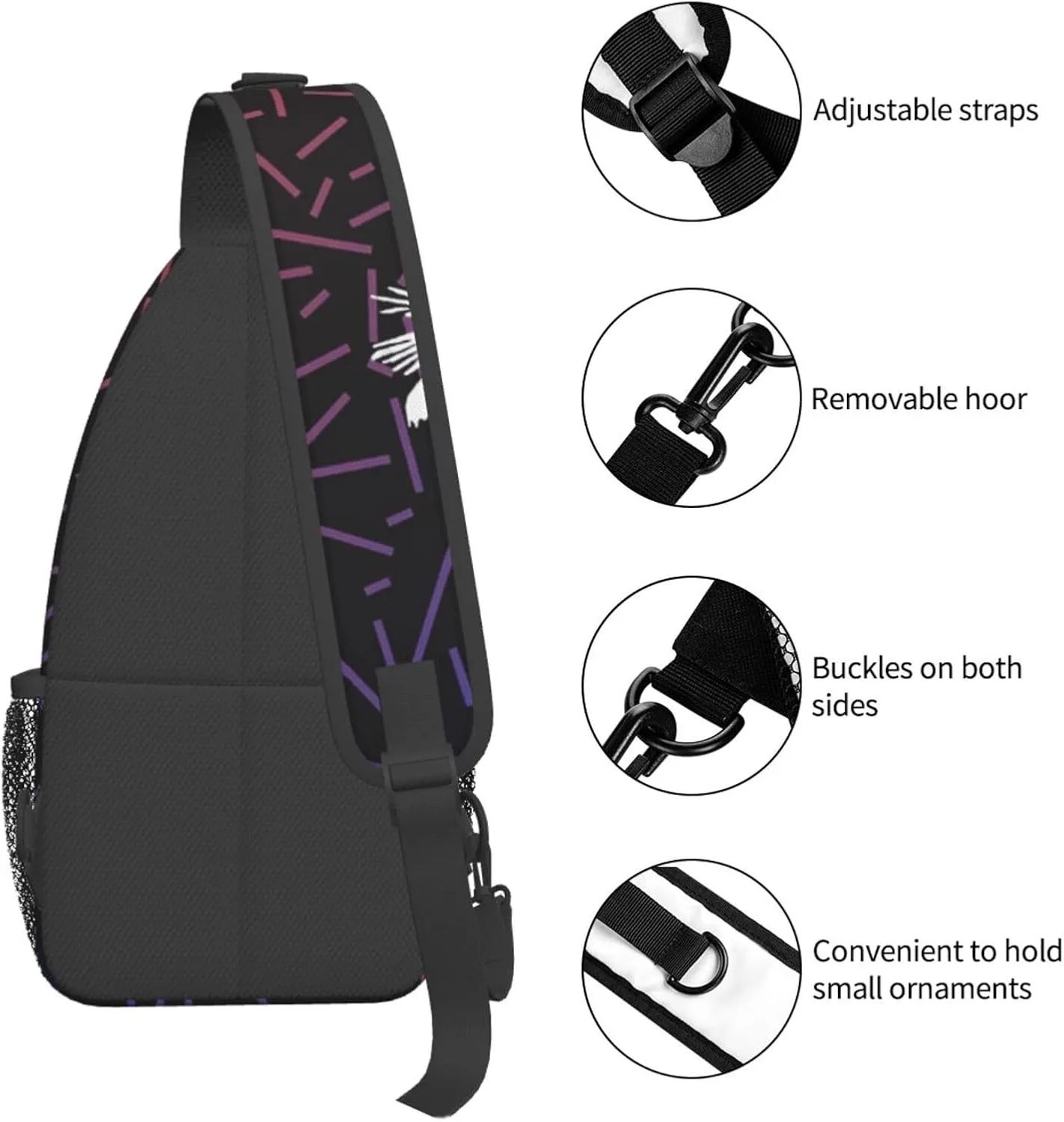 South Carolina State America Small Crossbody Backpack Sling Bag For Men Women Mini One Shoulder Chest Bags Gym Sport Travel Hiking Daypack