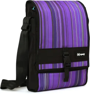Speck Products PortPack Notebook Shoulder Bag for Laptops up to 15 Inches in Velocity Plum Stripe, NBAG-PORT15-STRPLM