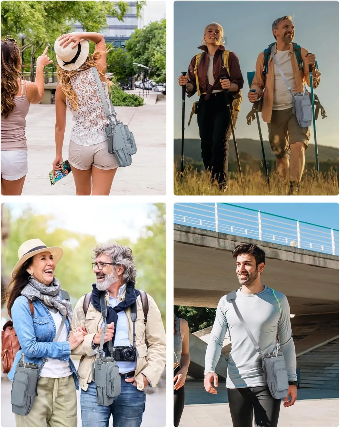 sportsnew Water Bottle Carrier Bag with Phone Pocket for Stanley Brumate era 30oz 40oz Accessories Insulated Water Bottle Holder Pouch with Strap Stanley Cup Sling Bag with Straw Cover for Crossbody