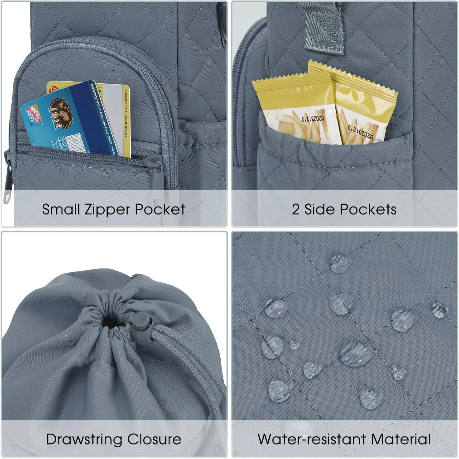 sportsnew Water Bottle Holder with Strap 32oz 40oz Insulated Water Bottle Carrier Sling Bag with Phone Pocket Crossbody