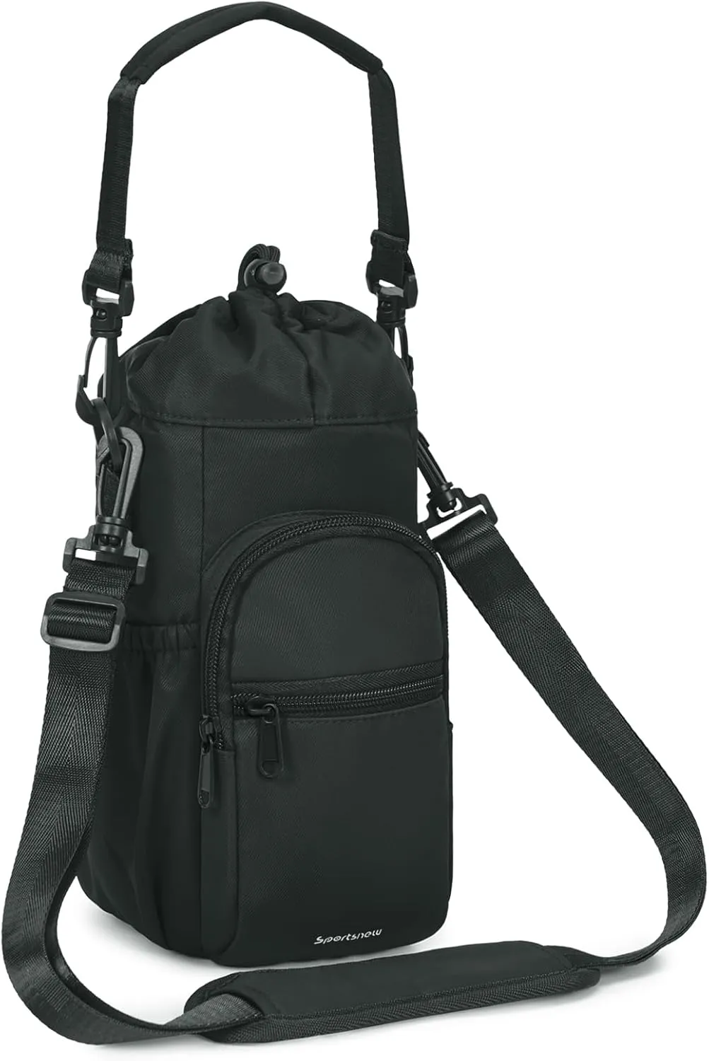 sportsnew Water Bottle Holder with Strap 32oz 40oz Insulated Water Bottle Carrier Sling Bag with Phone Pocket Crossbody