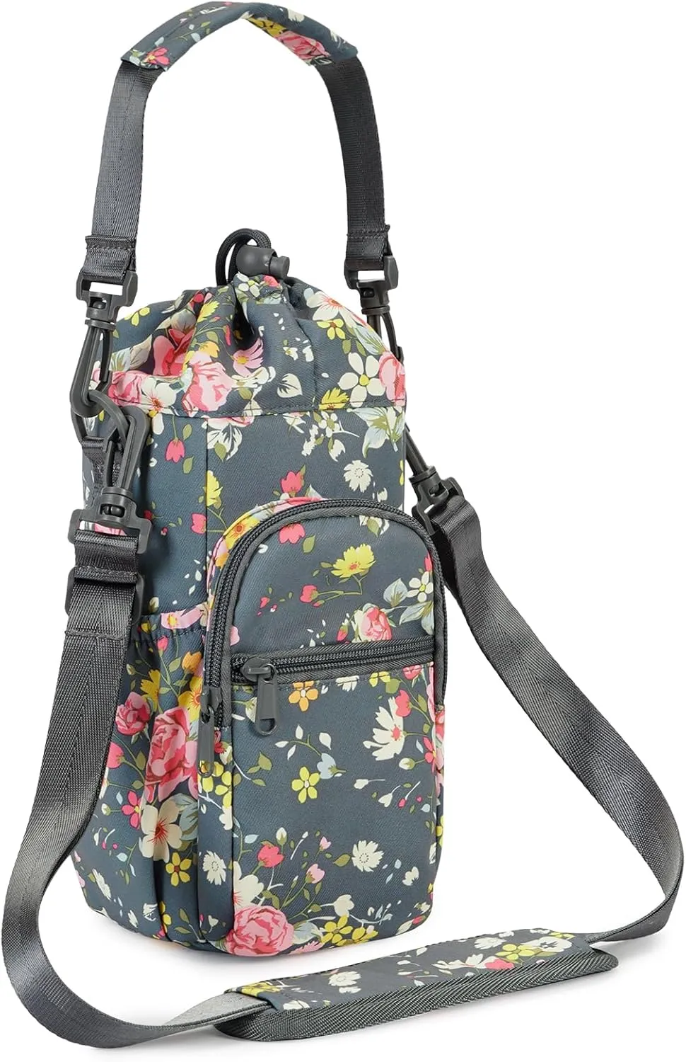 sportsnew Water Bottle Holder with Strap 32oz 40oz Insulated Water Bottle Carrier Sling Bag with Phone Pocket Crossbody