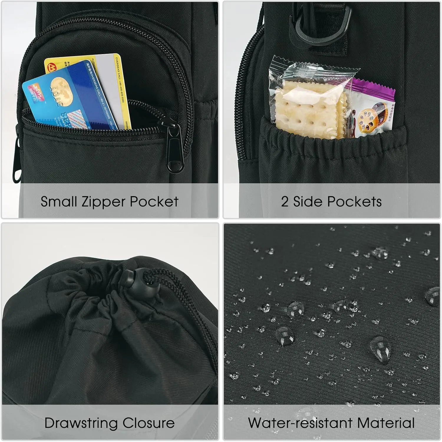 sportsnew Water Bottle Holder with Strap 32oz 40oz Insulated Water Bottle Carrier Sling Bag with Phone Pocket Crossbody