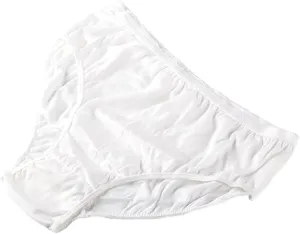 STARLY Women's Disposable Pure Cotton Underwear Travel Panties High Cut Briefs White/Macarons/Black (10pcs)