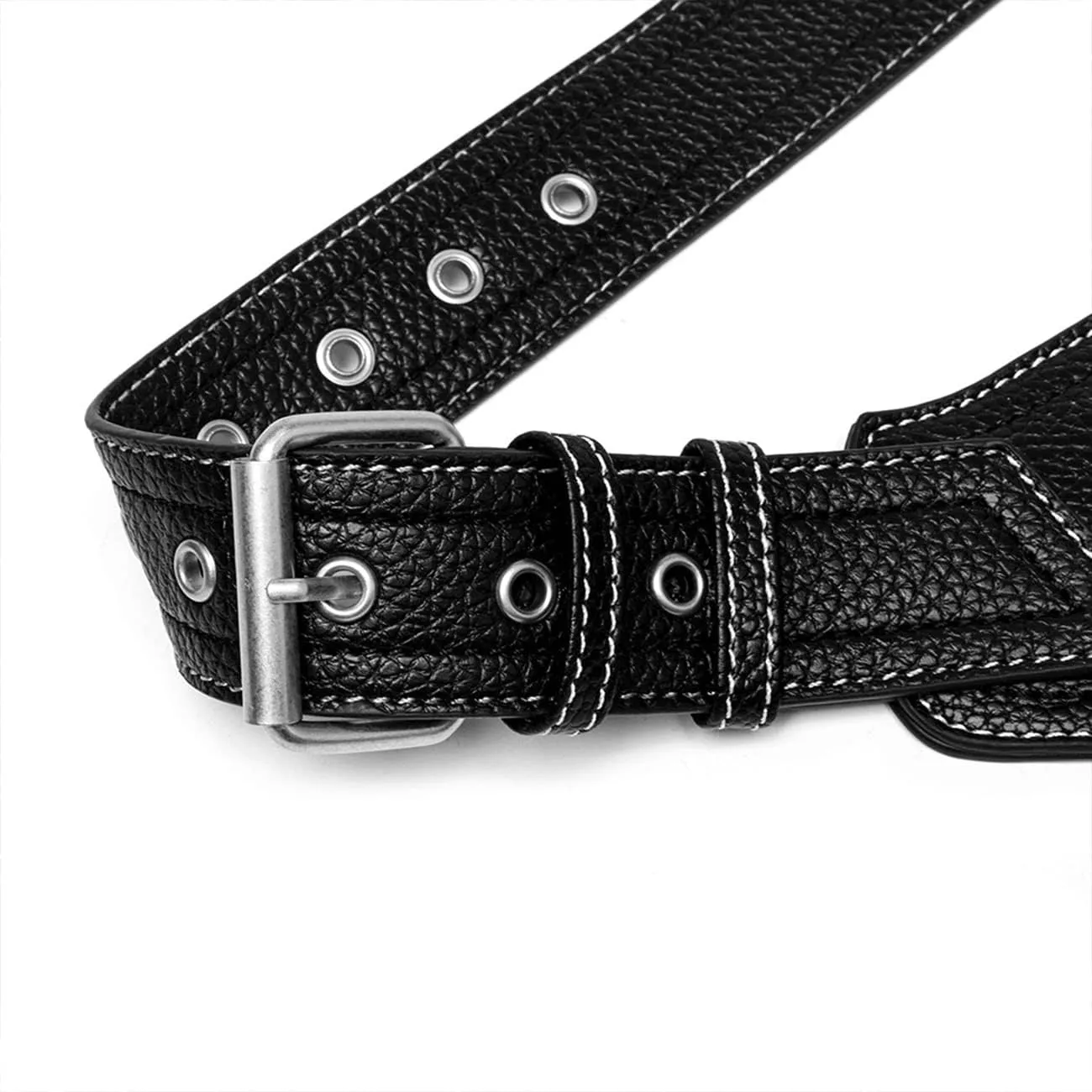 Steampunk Waist Bag Fanny Pack Fashion Gothic Leather Shoulder Crossbody Messenger Bags Thigh Leg Hip Holster Purse Travel Pouch Hiking Sport Chain Bags for Women Men