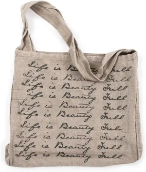 Sugarboo & Co. Linen Tote Bag for Women, Beach Bag For Travel, Reusable Shoulder Bag For Shopping