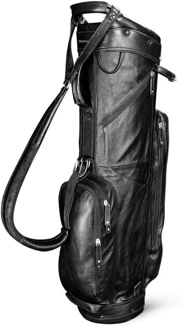 Sun Mountain 2020 Golf Leather Cart Bag (Black)