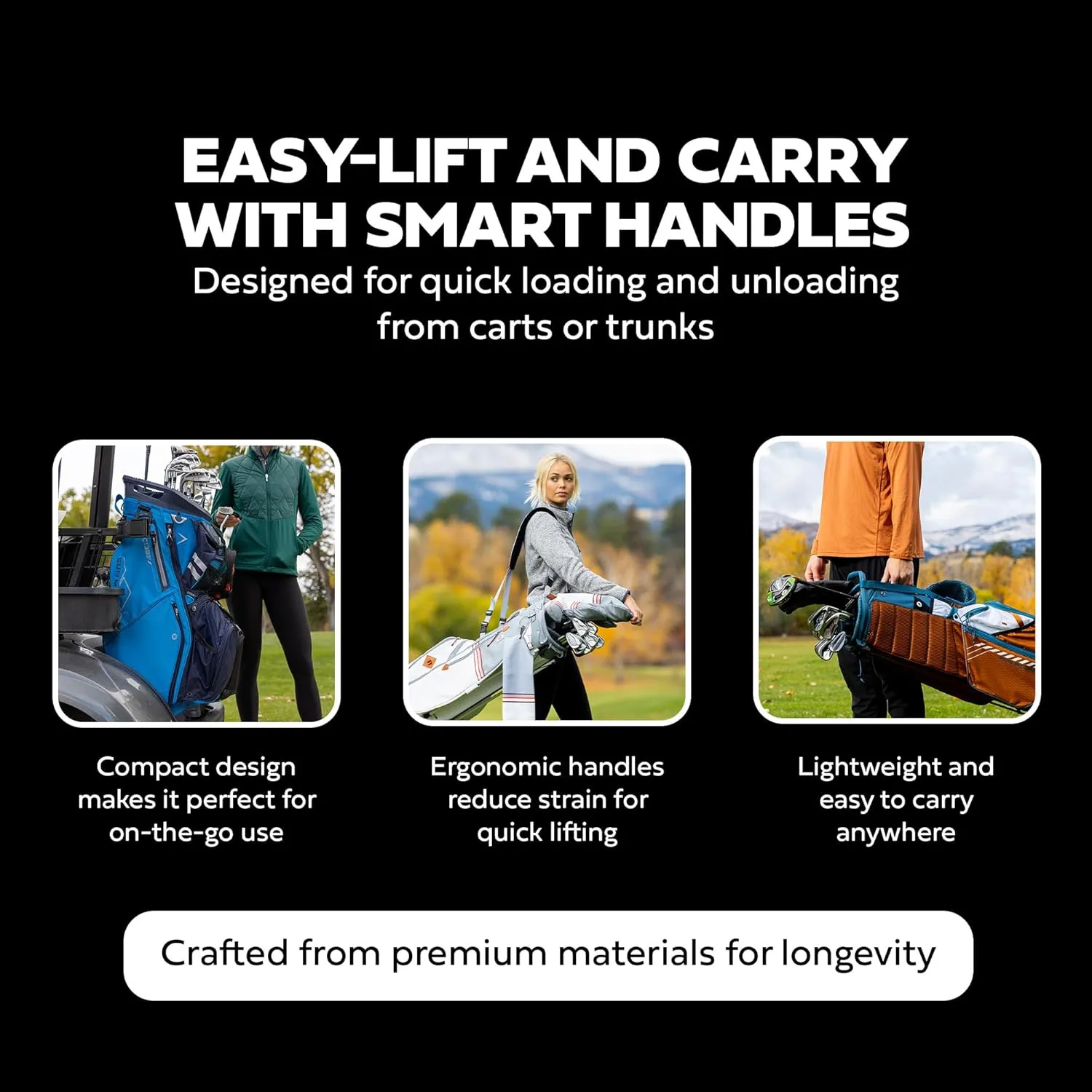 Sun Mountain 2025 C-130 14 Way Golf Bag with Full-Length Dividers and 11 Pockets for Ultimate Convenience - Lightweight Golf Cart Bag with Cart Strap Pass-Through Ideal for Golf Carts