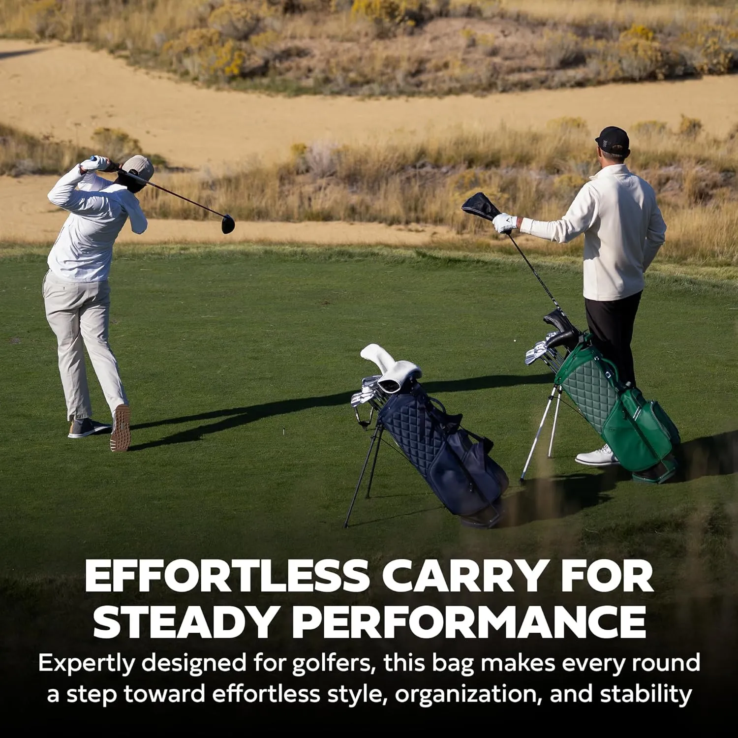 Sun Mountain 2025 Matchplay Stand Bag - Durable Golf Stand Bag with a Four-Way Top and Ergonomic X-Fit Dual Strap Handle for Convenience - Lightweight with Nine Pockets for Storage