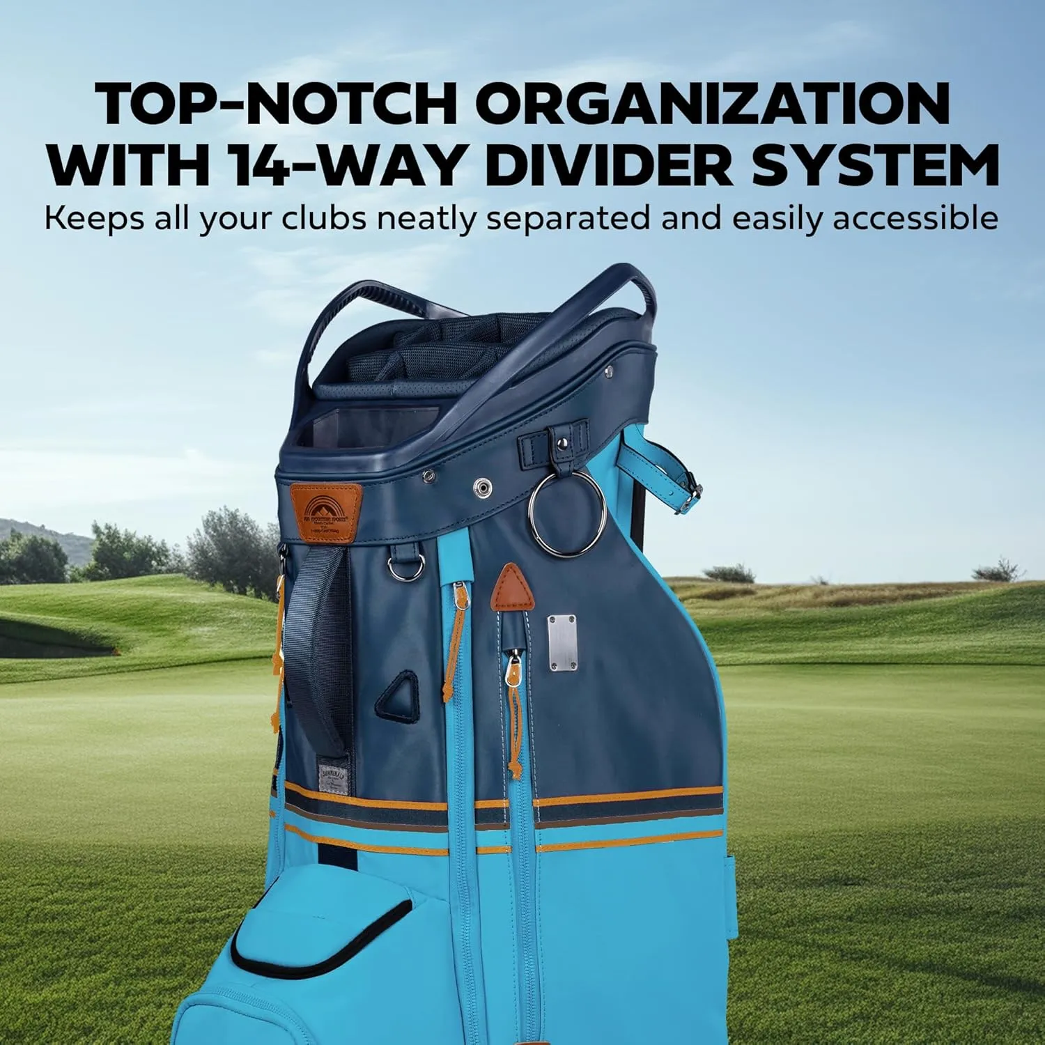 Sun Mountain Mid Stripe 14-Way Cart Golf Bag
