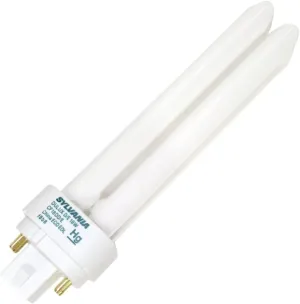 Sylvania (10 Pack) 20668 CF18DD/E/841/ECO 18-Watt 4100K 4-Pin Double Tube Compact Fluorescent Lamp, 10 Count (Pack of 1)