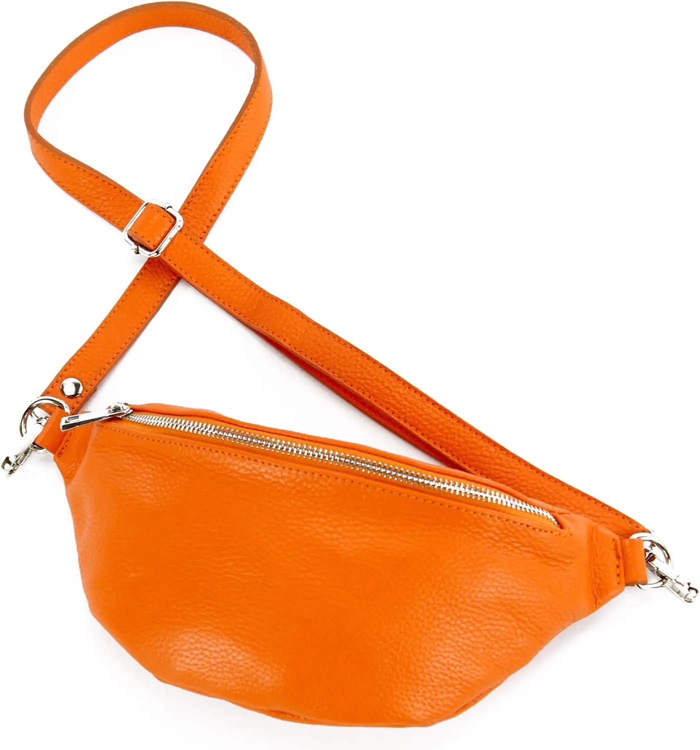 T211 - Italian hip bag, bum bag, chest bag small made of soft leather