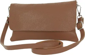 T226 - Italian leather clutch shoulder bag small