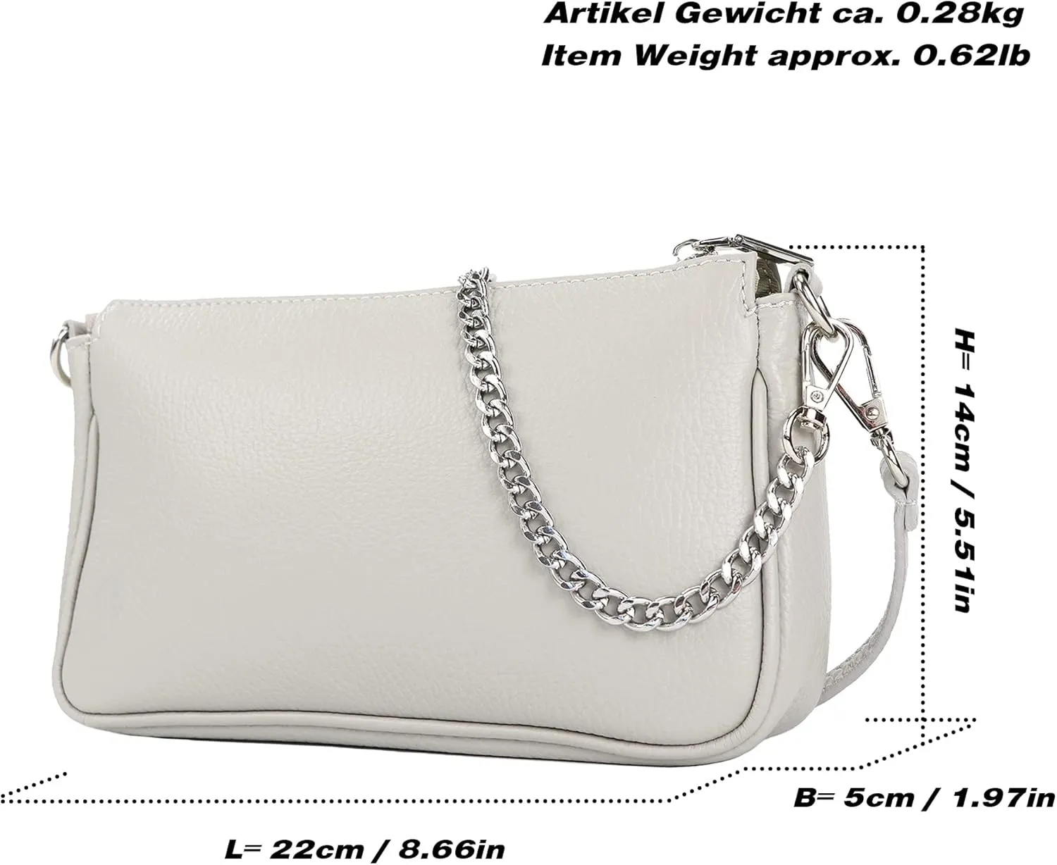 T237 - Small shoulder bag made of Italian leather