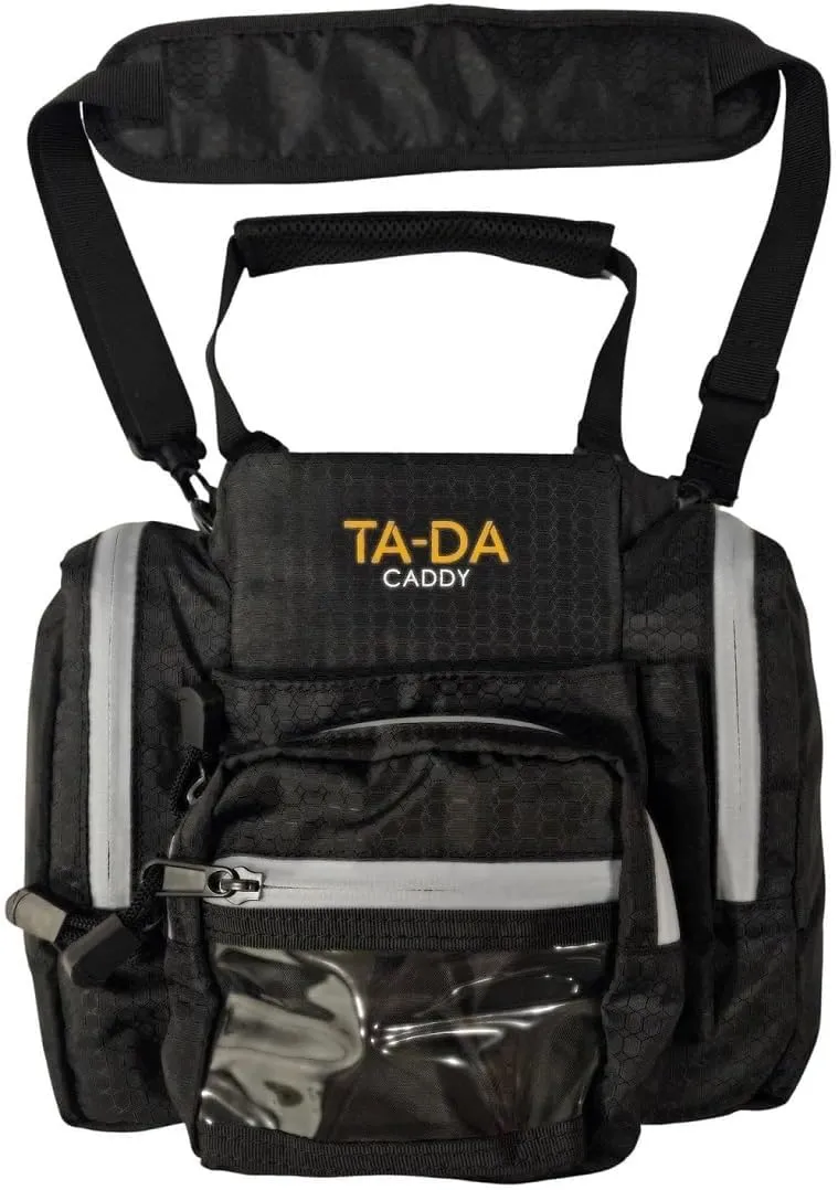 TA-DA Caddy Bag Everywhere you Go | Core Items are Bottle Phone Keys Wallets Etc, so Easy Access and more Convenient than Purse, Carrier, Crossbody, Messenger, Duffle, Fanny, Tote | W-7 H-10 L-10 |