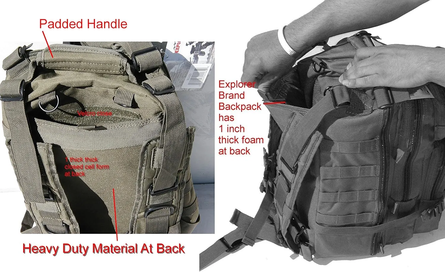 Tactical Assault Pack - Combat Rucksack - 17" Military MOLLE Backpack 27L - Digital Camo (ACU)