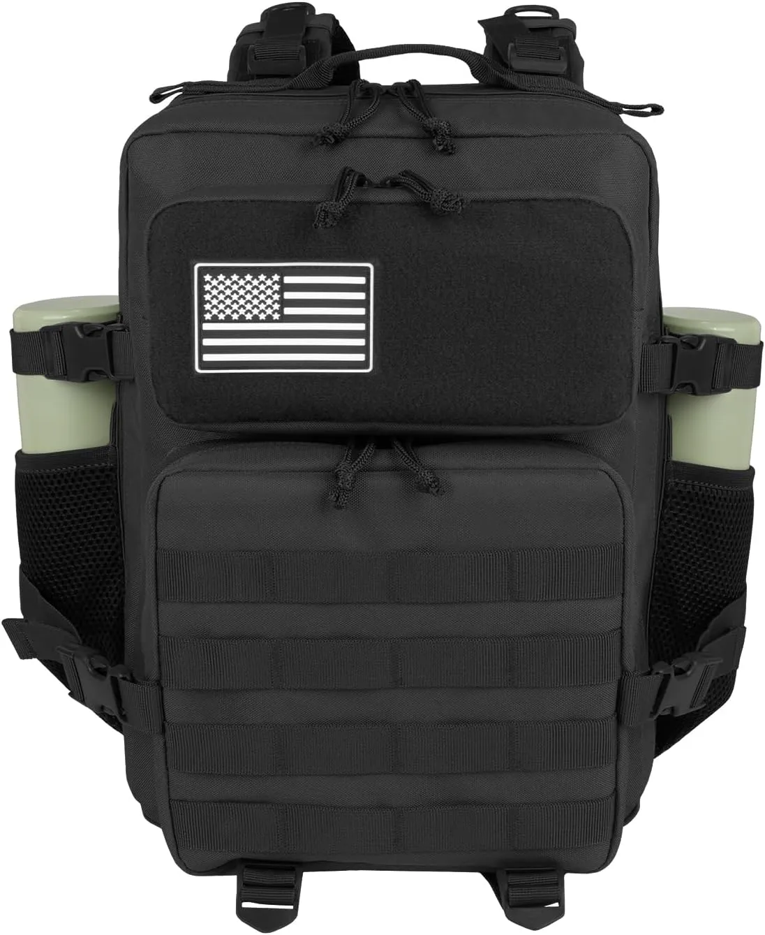 Tactical Backpack - 25L Small Military Tactical Backpack For Men Molle Daypack 3 Day Bug Out Bag Hiking Rucksack With Bottle Holder 25L Small Black Backpacks
