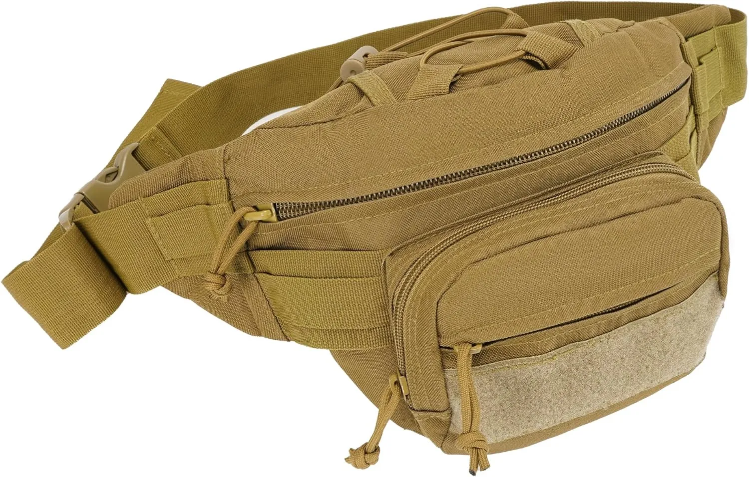 Tactical Fanny Pack for Men-Concealed Carry Waist Bag with Multi-Pockets,Durable & Comfortable Design for Outdoor Hiking,Climbing,Fishing Coyote Brown