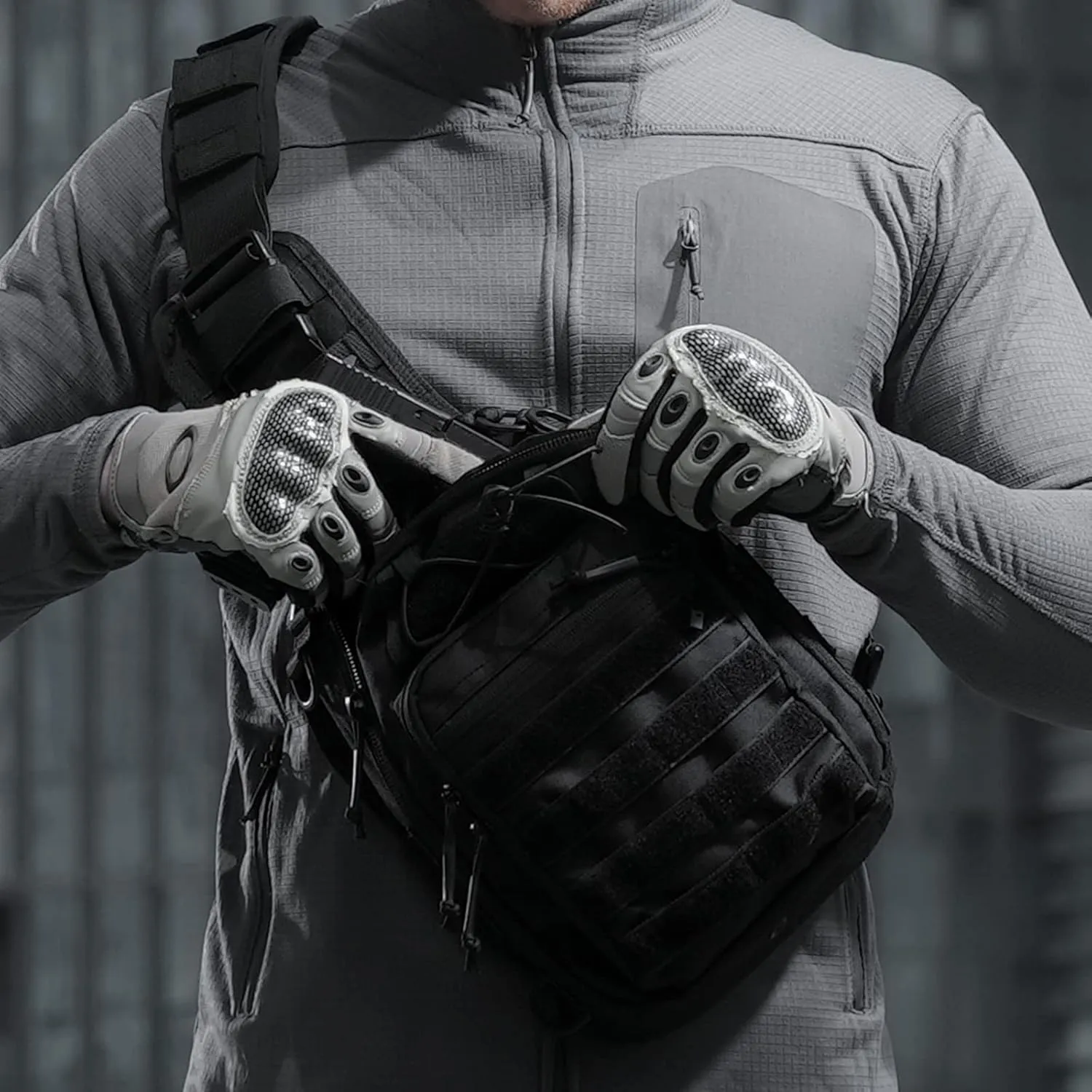 Tactical Sling Bag Pack Military Rover Shoulder Bag Molle Assault Range Bag Backpack 1050D