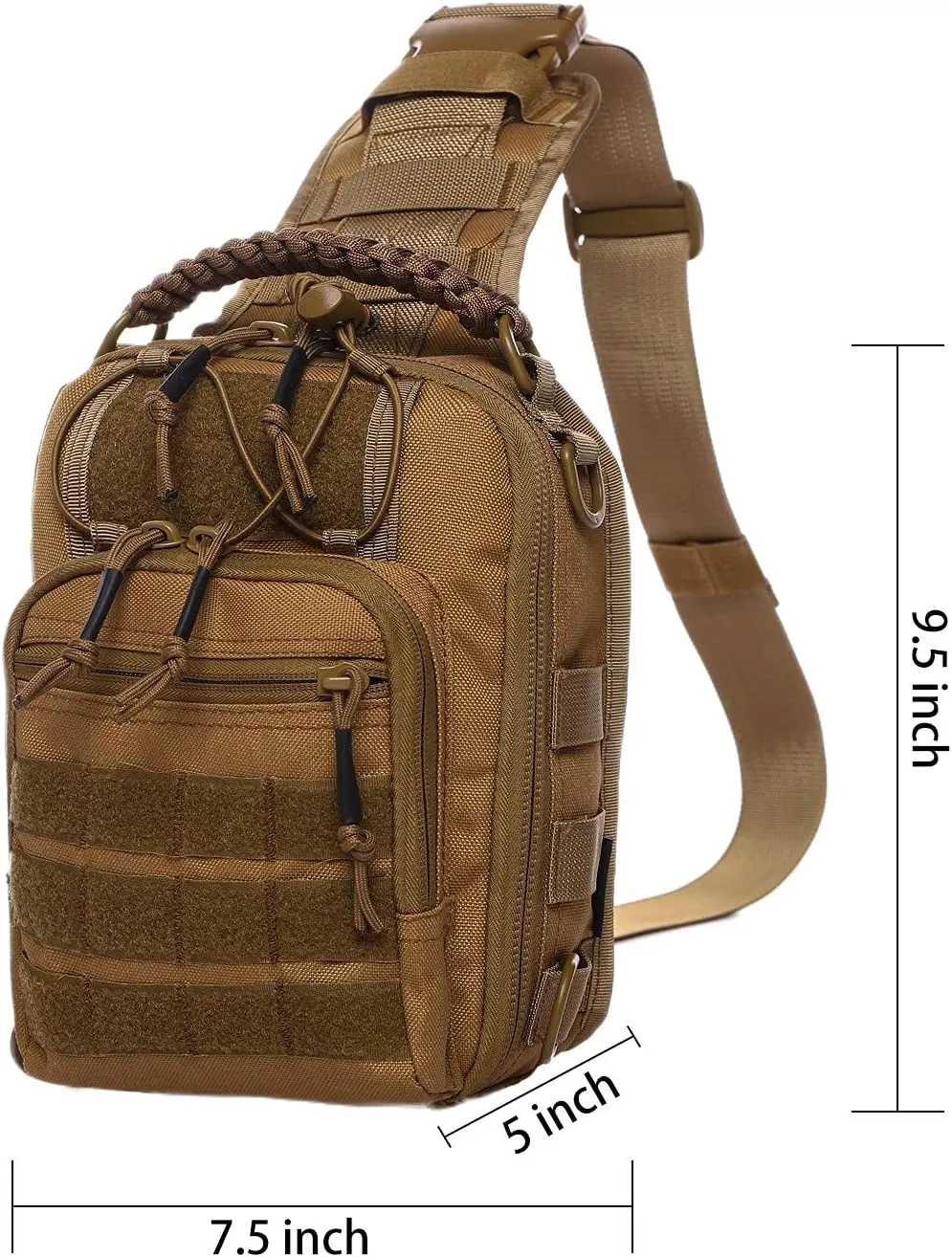 Tactical Sling Bag Pack Military Rover Shoulder Bag Molle Assault Range Bag Backpack 1050D