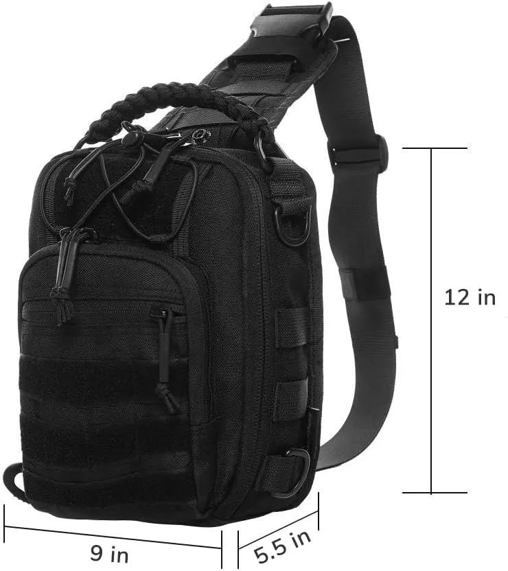 Tactical Sling Bag Pack Military Rover Shoulder Bag Molle Assault Range Bag Backpack 1050D