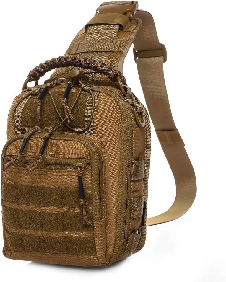 Tactical Sling Bag Pack Military Rover Shoulder Bag Molle Assault Range Bag Backpack 1050D