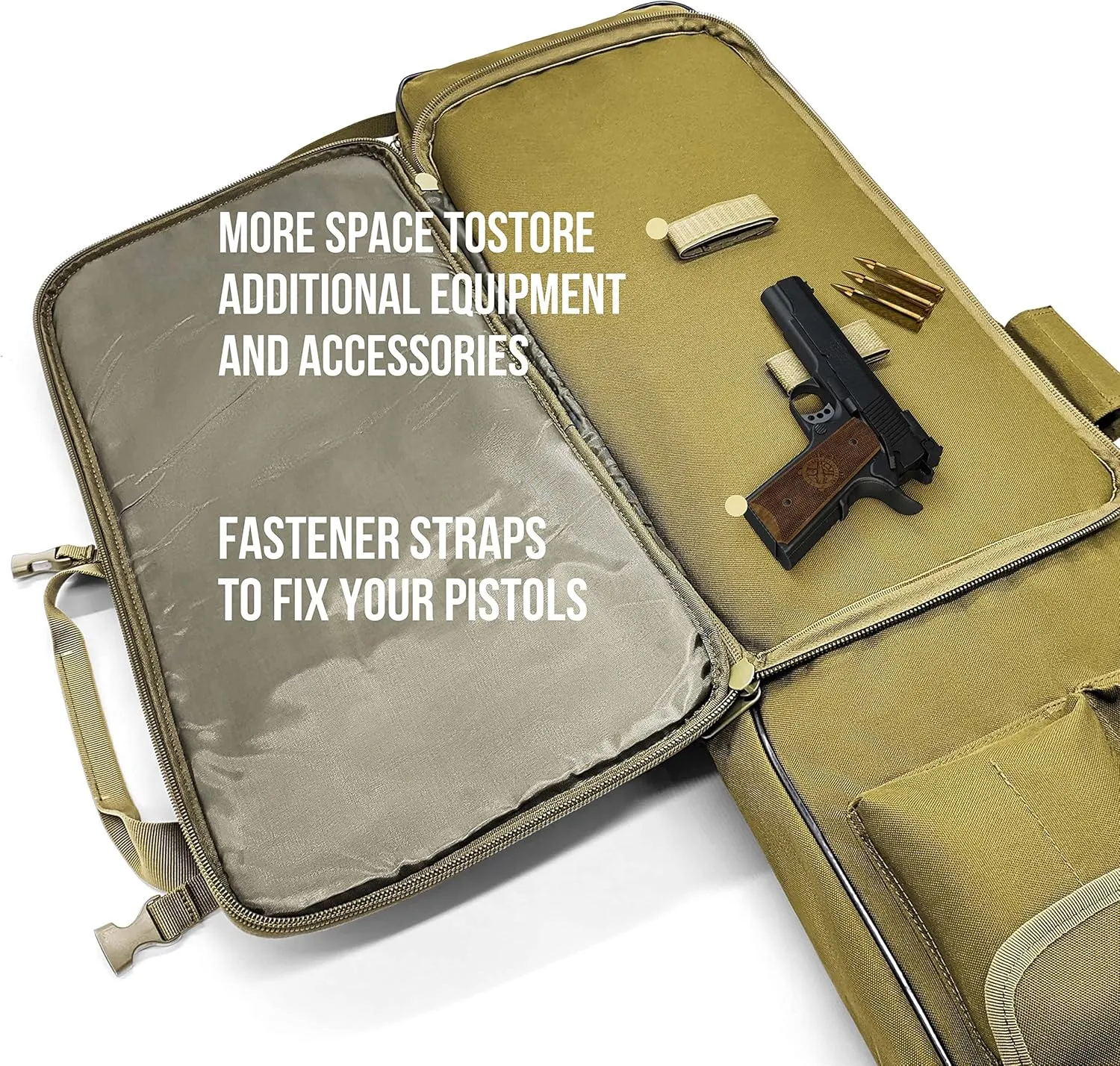 TaktZeit Tactical Rifle Case Outdoor Soft Rifle Bag for Hunting Fishing Gun Case with Adjustable Shoulder Strap