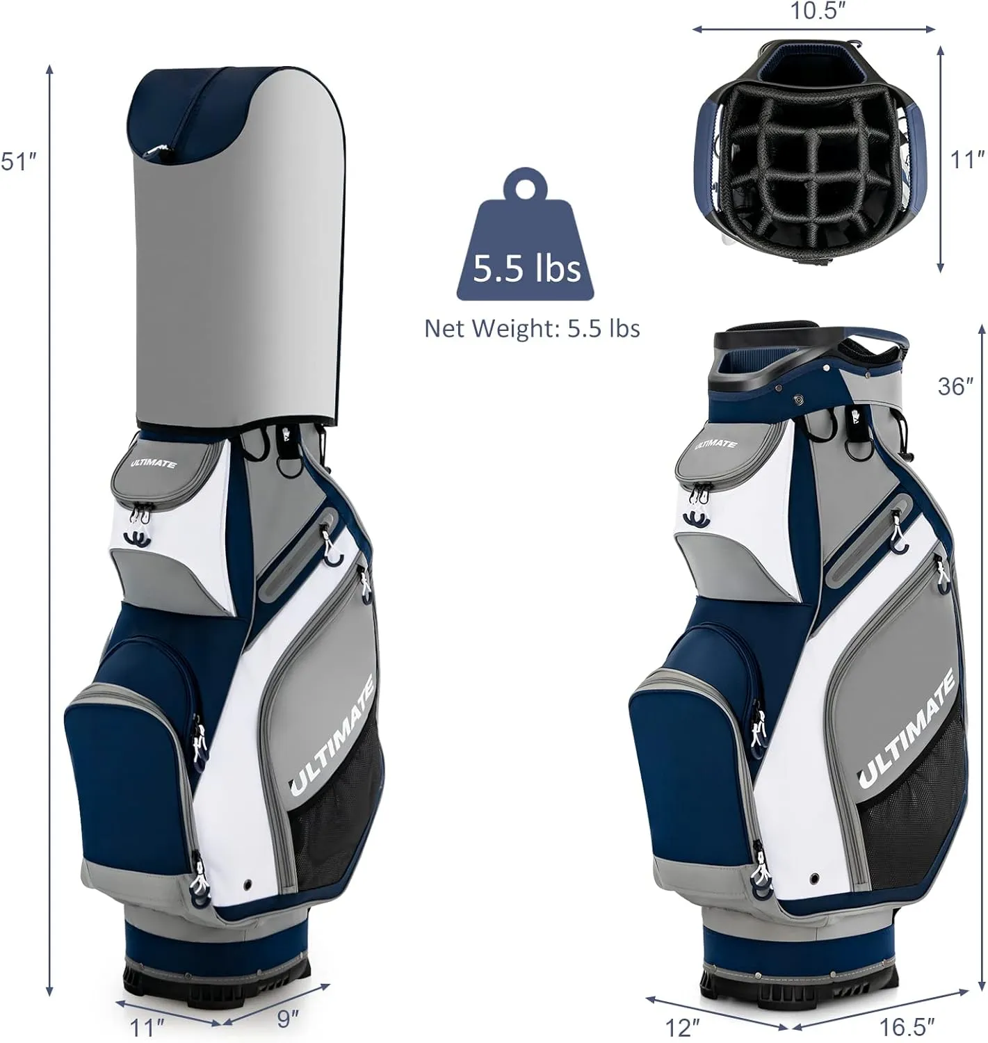 Tangkula Golf Cart Bag