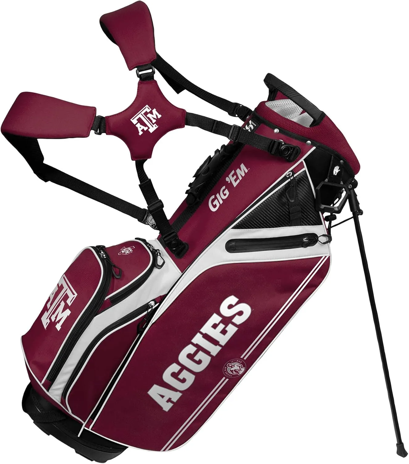 Team Effort NCAA Caddie Carry Hybrid Golf Bag