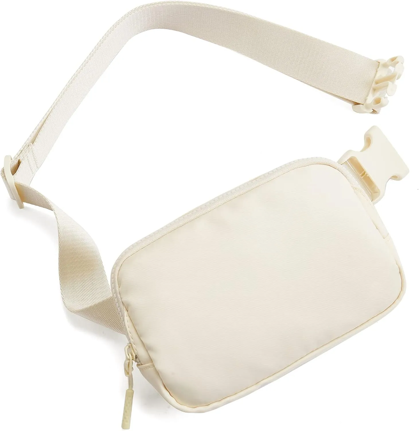 Telena Belt Bag for Women Men Fashionable Crossbody Fanny Pack for Women Waist Bag with Adjustable Strap Beige