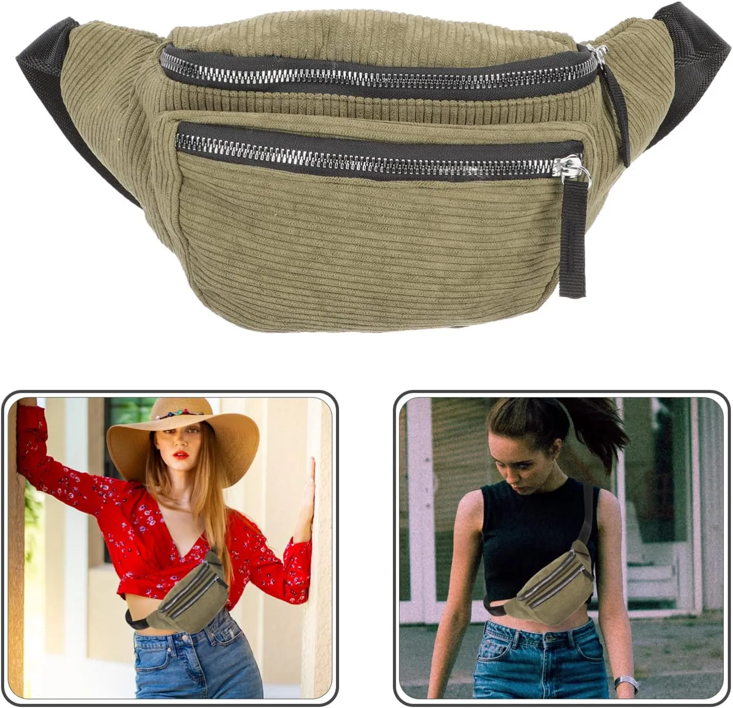 TENDYCOCO 3pcs Messenger Small Bag Belt Bags for Women Waist Bag Crossbody Bags for Women Trendy Cross- Body Bag Multi- Waist Coin Purse Small Bag for Men Adult Bag Girl Velvet Wild Fanny