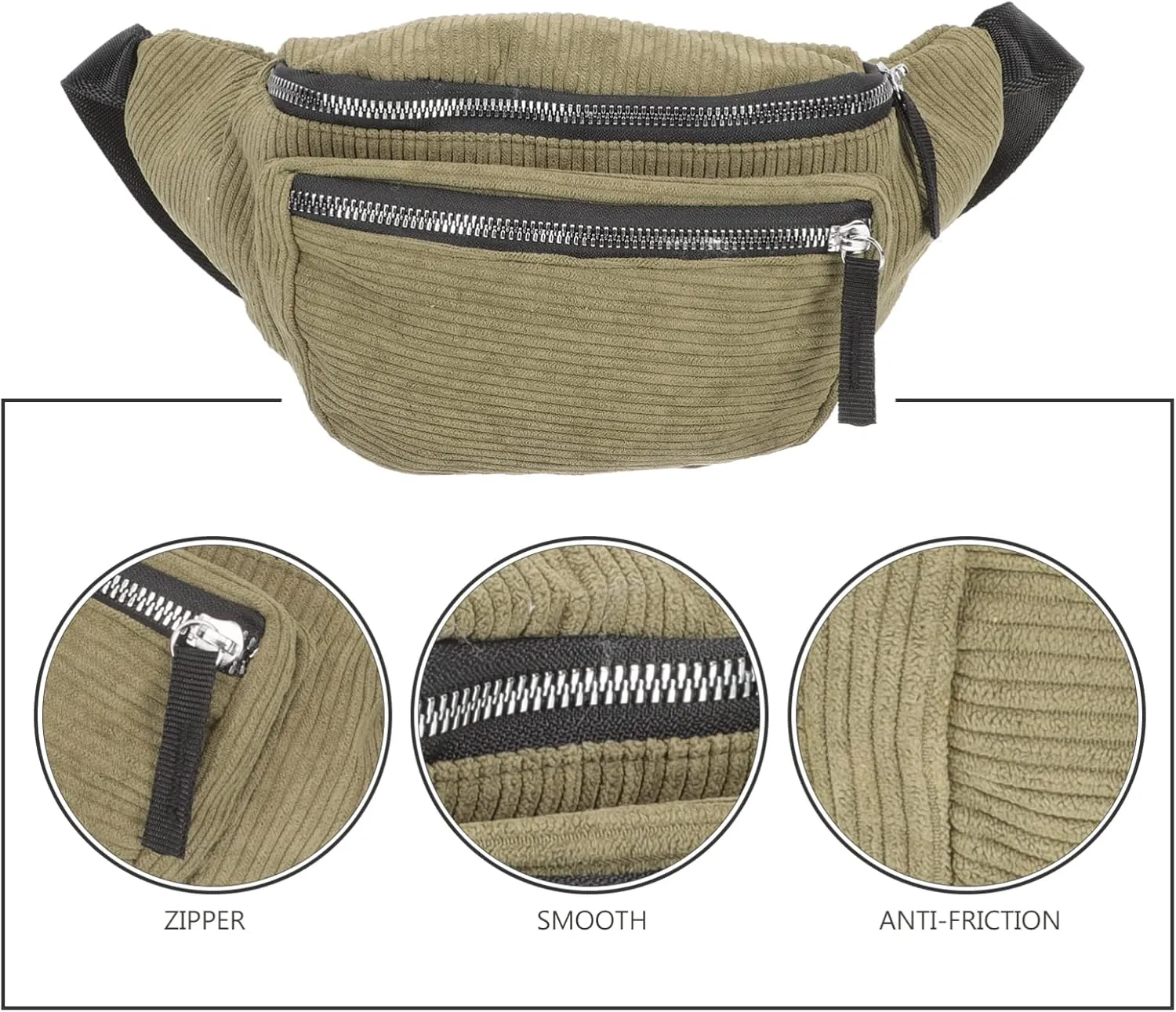TENDYCOCO 3pcs Messenger Small Bag Belt Bags for Women Waist Bag Crossbody Bags for Women Trendy Cross- Body Bag Multi- Waist Coin Purse Small Bag for Men Adult Bag Girl Velvet Wild Fanny