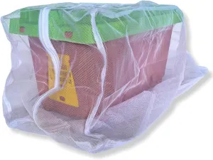 The Mesh Bag Designed for Beekeepers to Move Bees Safely and Securely with High Strength Mesh, YKK Zipper and Safety Lock Stiching - Package or Nucleus Hive