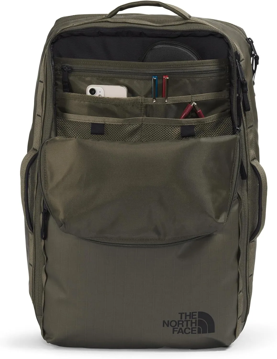 THE NORTH FACE Base Camp Voyager Travel Pack - PFAS Free, New Taupe Green/TNF Black-NPF, One Size