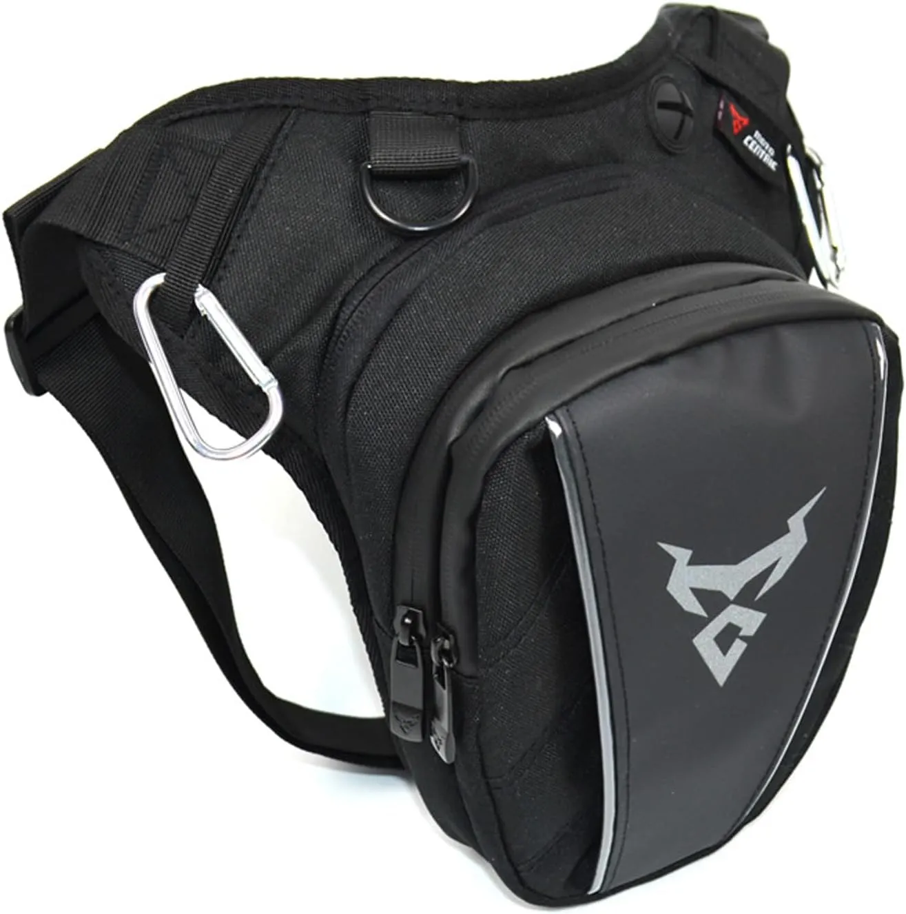 Thigh Drop Leg Bag for Men Women Waist Fanny Pack (00-Black Gray)
