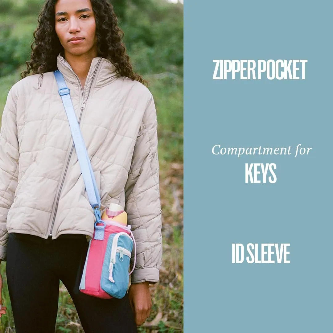 Thread Wallets Aqua Sling - Carry Your Water Bottle with Pockets for Cash, Phone, and Keys