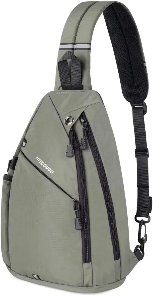 TITECOUGO Sling Bag Crossbody Shoulder Outdoor Travel Hiking Backpack for Women & Men