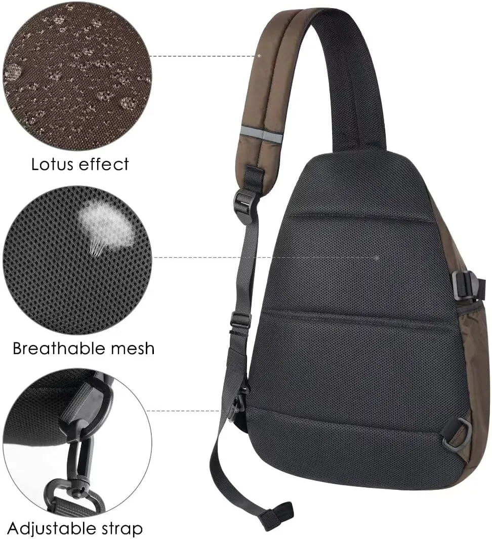 TITECOUGO Sling Bag Crossbody Shoulder Outdoor Travel Hiking Backpack for Women & Men