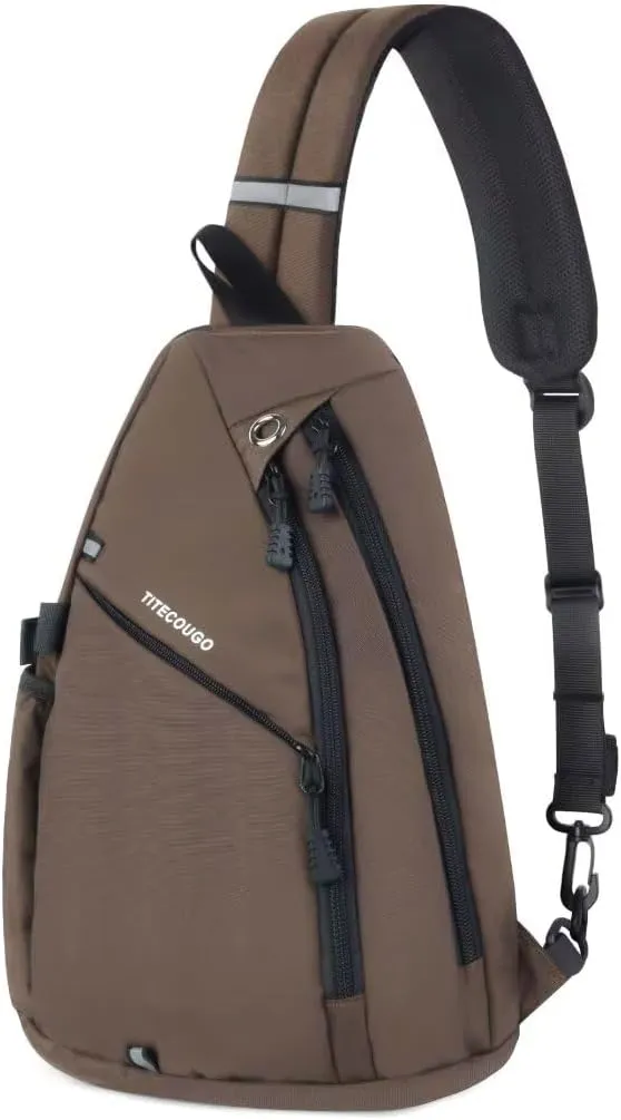 TITECOUGO Sling Bag Crossbody Shoulder Outdoor Travel Hiking Backpack for Women & Men