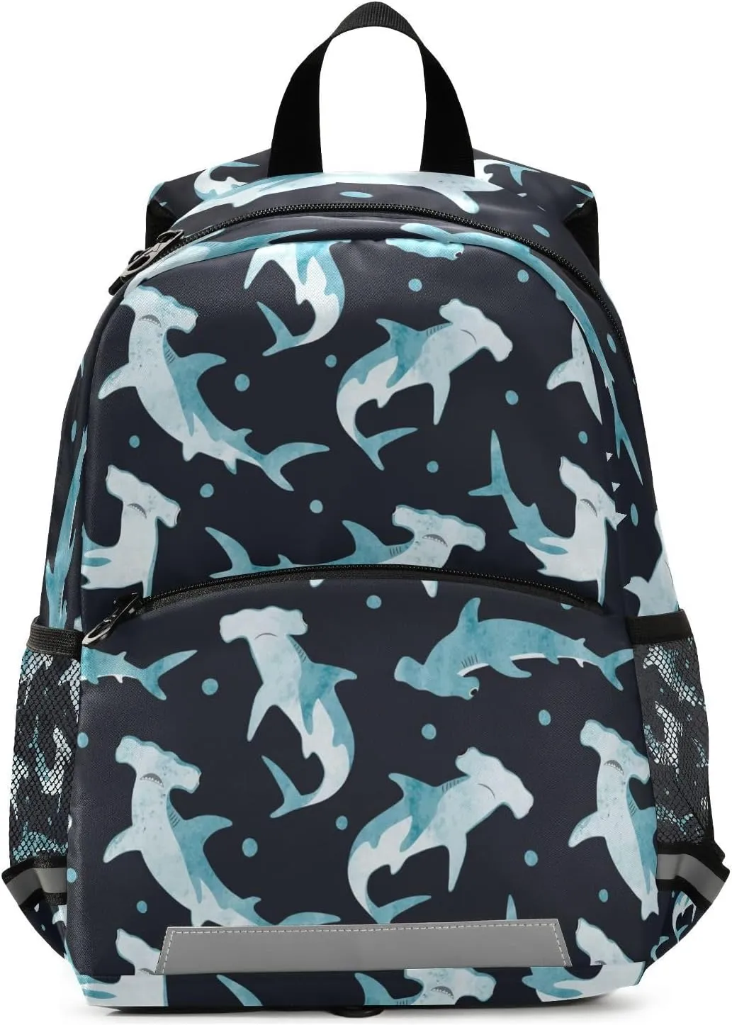 Toddler Backpack Boy Kids Backpack with Chest Strap, 12 Inch Children Hammerhead Shark School Bag Safety Leashes Removable Tether Bookbag