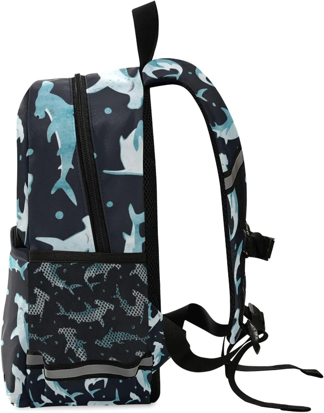 Toddler Backpack Boy Kids Backpack with Chest Strap, 12 Inch Children Hammerhead Shark School Bag Safety Leashes Removable Tether Bookbag