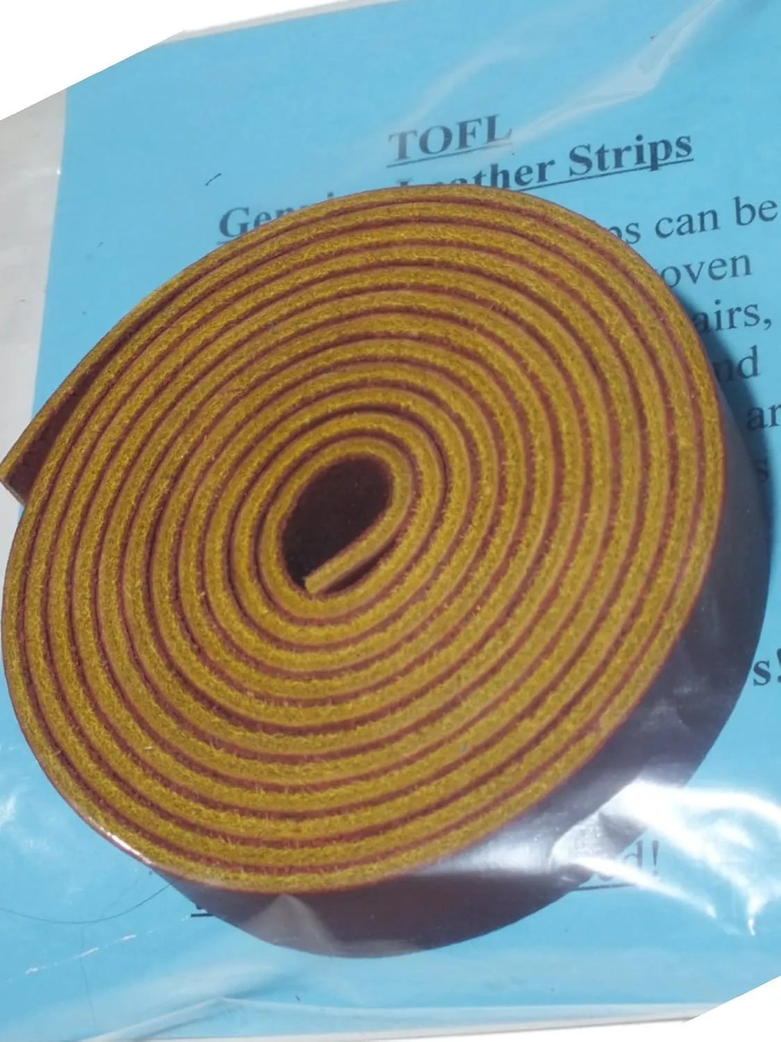 TOFL Genuine Top-Grain Leather Strap 72 Inches Long 7/8 Inch Wide 1/8 Inch Thick (7-8 oz) Burgundy