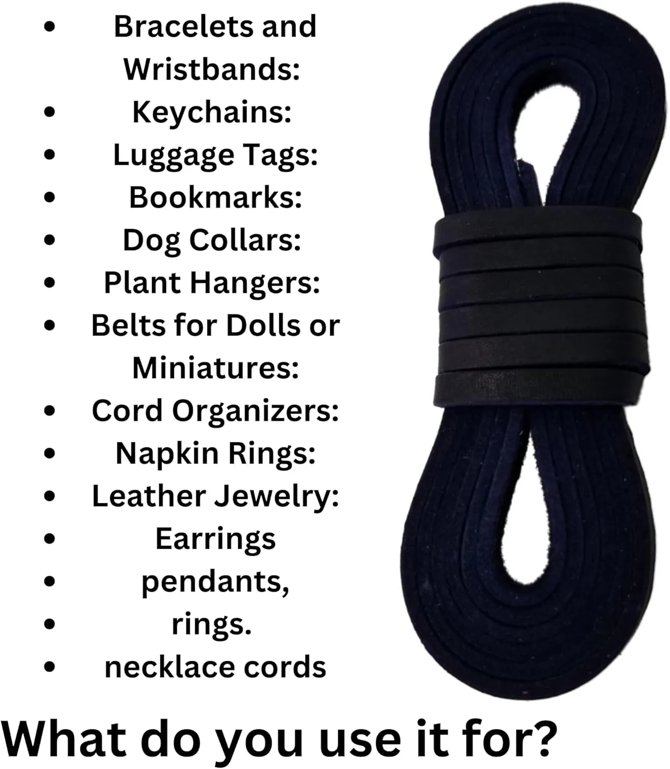TOFL Leather Straps | 2 Pieces | 72 Inches Long | 1/4 Inch Wide | 1/8 Inch Thick | Baseball and Softball Mitt and Glove Lace, Jewelry, Hanging Pictures, Shelves, Decorating Furniture | Dark Navy Blue
