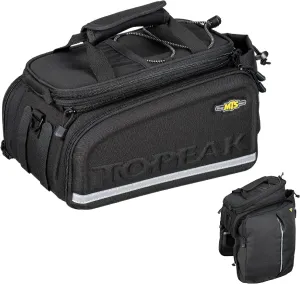 Topeak MTS TrunkBag DXP Rear Bicycle Bag with Expandable Panniers, Strap Mount