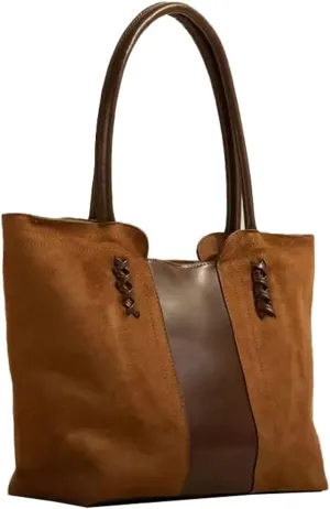 Tote Bag for Women Leather Shoulder Bag Stylish Handbags Retro Large Purse Work Travel 2024