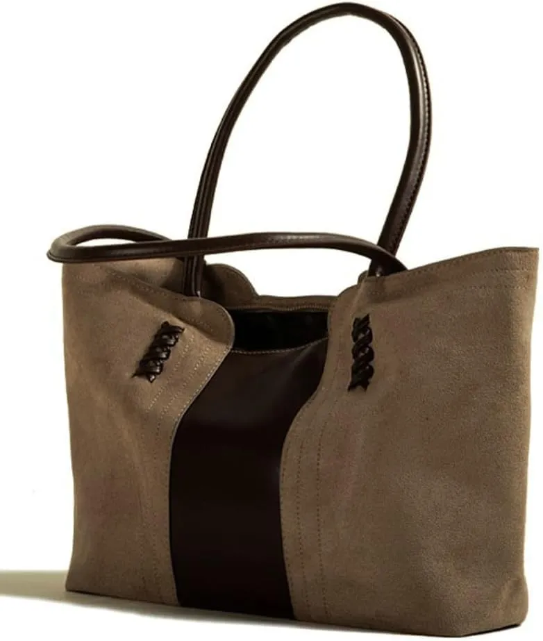 Tote Bag for Women Leather Shoulder Bag Stylish Handbags Retro Large Purse Work Travel 2024