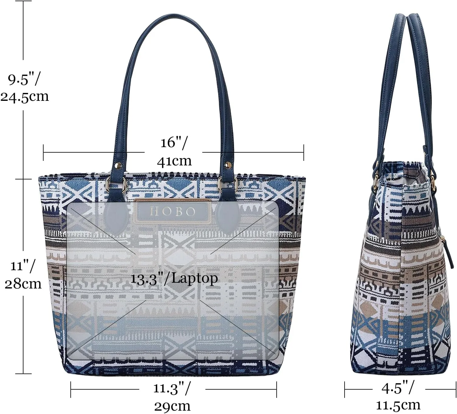 Tote bags for women, tote purse, nylon tote bag, with zipper and pockets, waterproof, lightweight