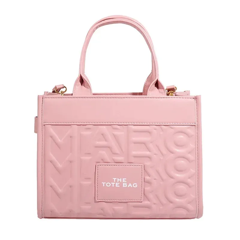 Tote Handbag Women's New Solid Color Simple Commuter Bag High-end Single Shoulder Crossbody Bag for Women
