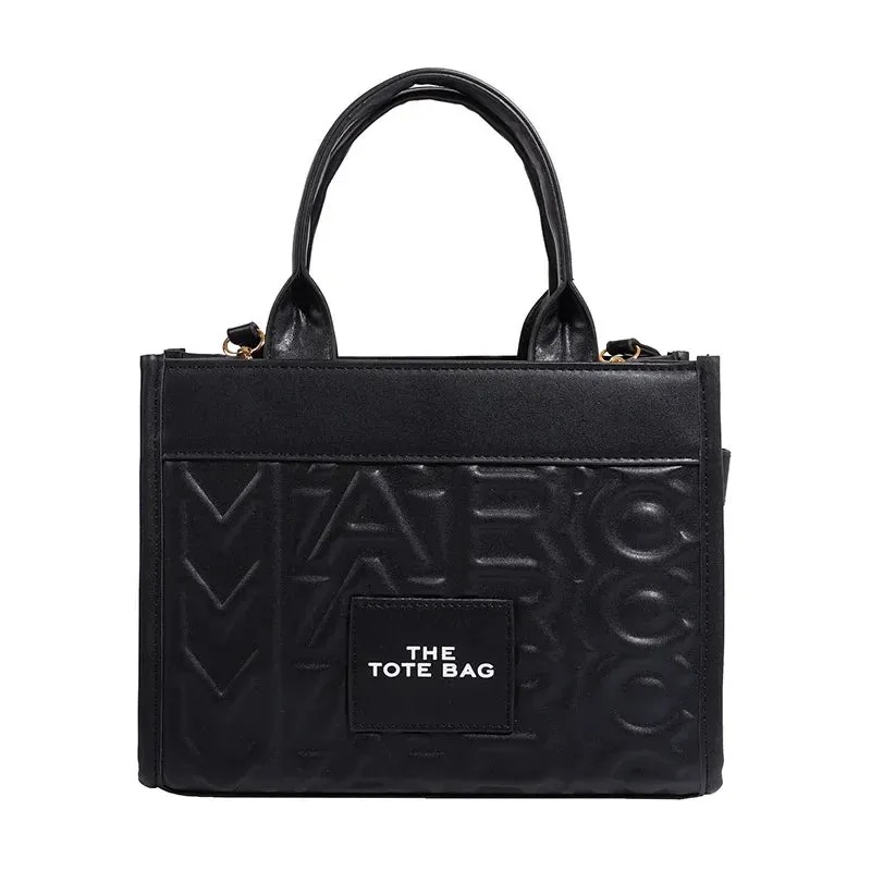 Tote Handbag Women's New Solid Color Simple Commuter Bag High-end Single Shoulder Crossbody Bag for Women