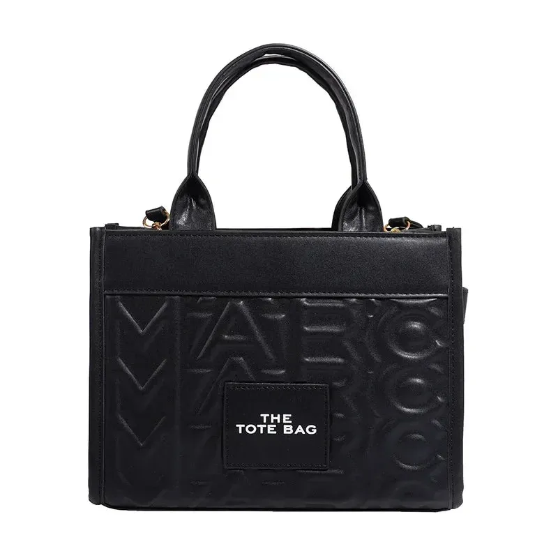 Tote Handbag Women's New Solid Color Simple Commuter Bag High-end Single Shoulder Crossbody Bag for Women